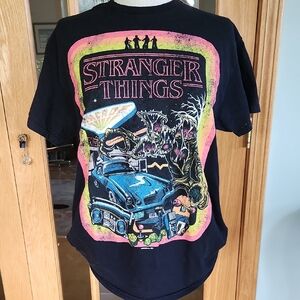 Gildan Black Stranger Things Graphic Tee